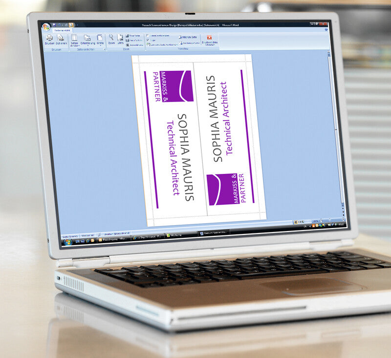 Sigel Tischkarten 240 × 180 mm, 185 g/m², weiss, Papier, vorgefalzt – für Inkjet, Laser, Kopierer – 20 Karten