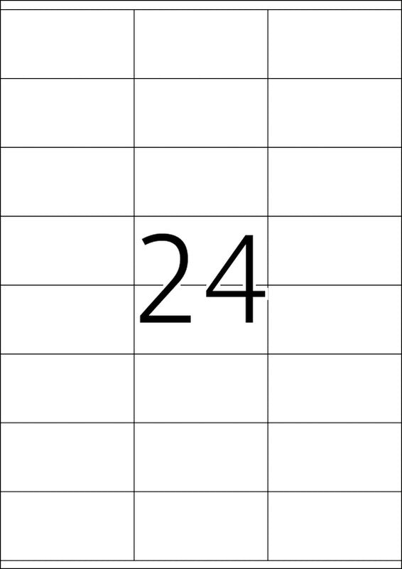 HERMA Druckeretiketten, 70 mm × 36 mm, weiss, Papier, extra stark, 25 Blätter (600 Etiketten)