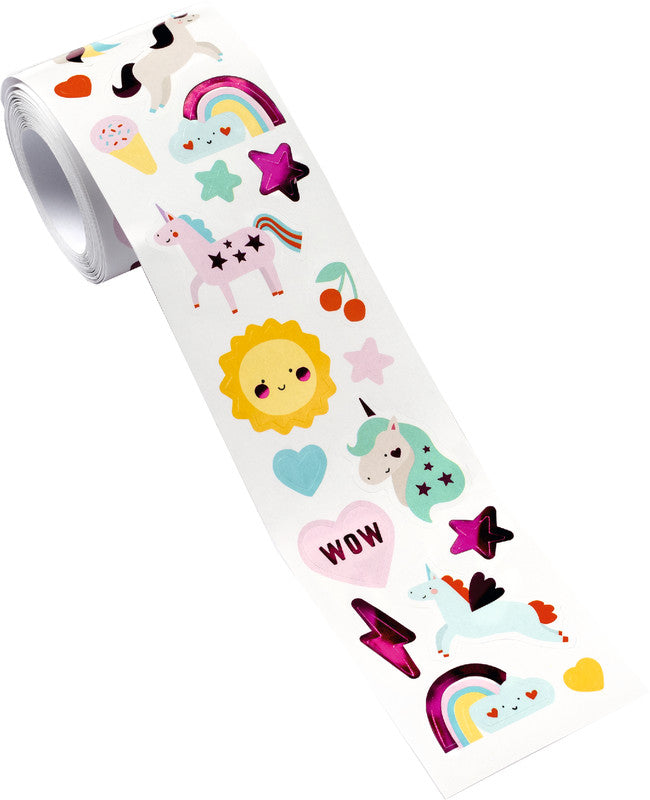 Folia Stickerrolle – 10,5 cm × 4 m – sortiert