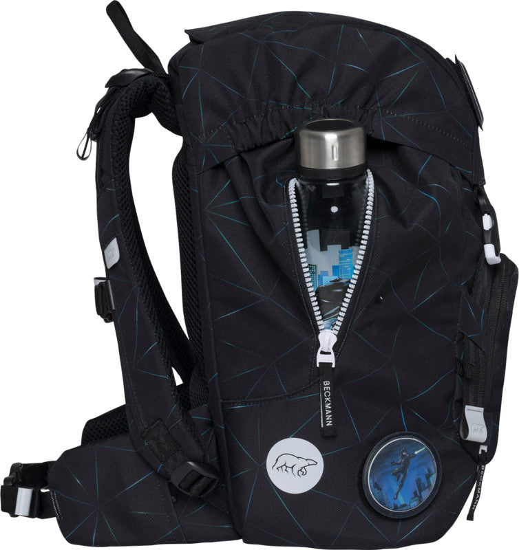Beckmann Classic Schulrucksack – Panther – 24,0×37,0×25,0 cm – aus recycelten PET-Flaschen