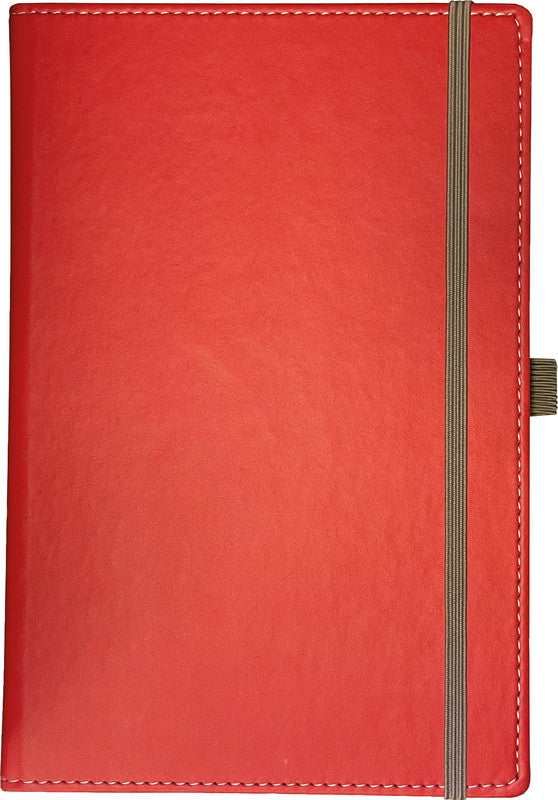 Denkzettel Notizbuch, A5, kariert, gebunden, Hardcover, 192 Seiten, perforiert, 80 g/m² – rot