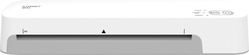 Q-CONNECT S3 Laminiergerät A4 – 2-Rollen, 75–125 µm, Kaltlamination, Aufheizzeit 1 Min., 420 mm/min, Weiss
