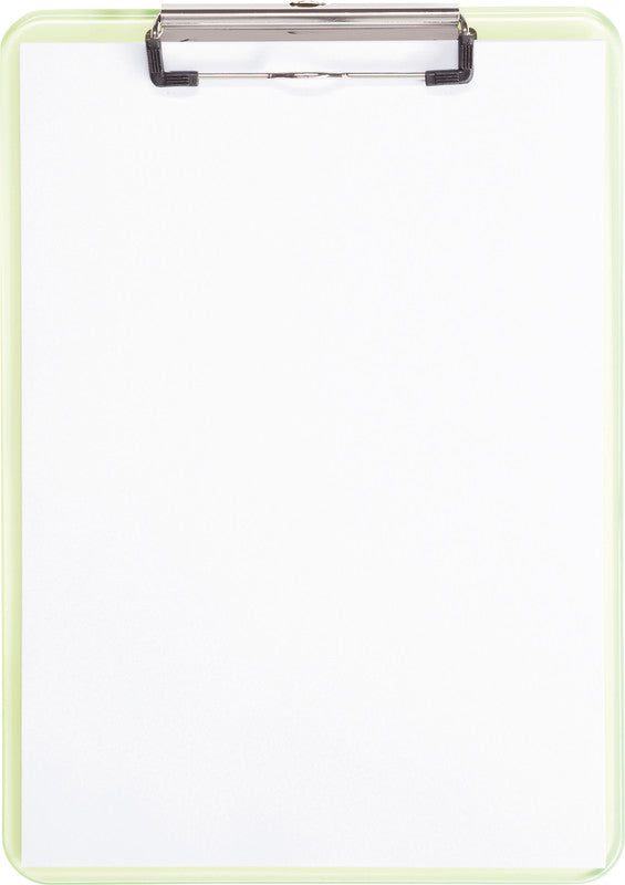 MAUL Klemmbrett A4 – Polystyrol (PS), Aufhängevorrichtung, Gelb Transparent
