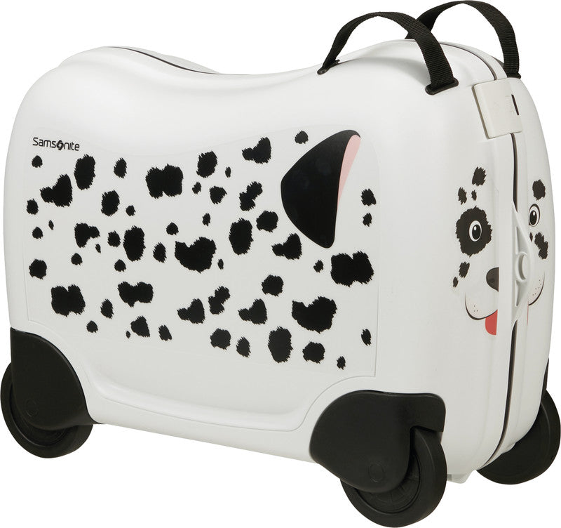 Samsonite Kindertrolley Dream2Go Rider Handgepäck – 30 l, Hartschale, 4 Rollen, Welpenmuster, 52 × 38 × 21 cm