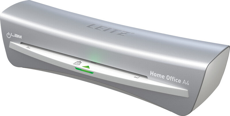 Leitz iLAM Home Office WOW Laminiergerät A4 – 2-Rollen, 80–125 µm, 2 Min. Aufheizzeit, 310 mm/min, Silber