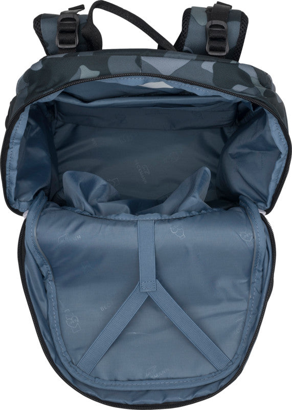 Beckmann Schulrucksack Active Air Flx – Camo Rex – mit Leuchteffekt – recycelte Materialien