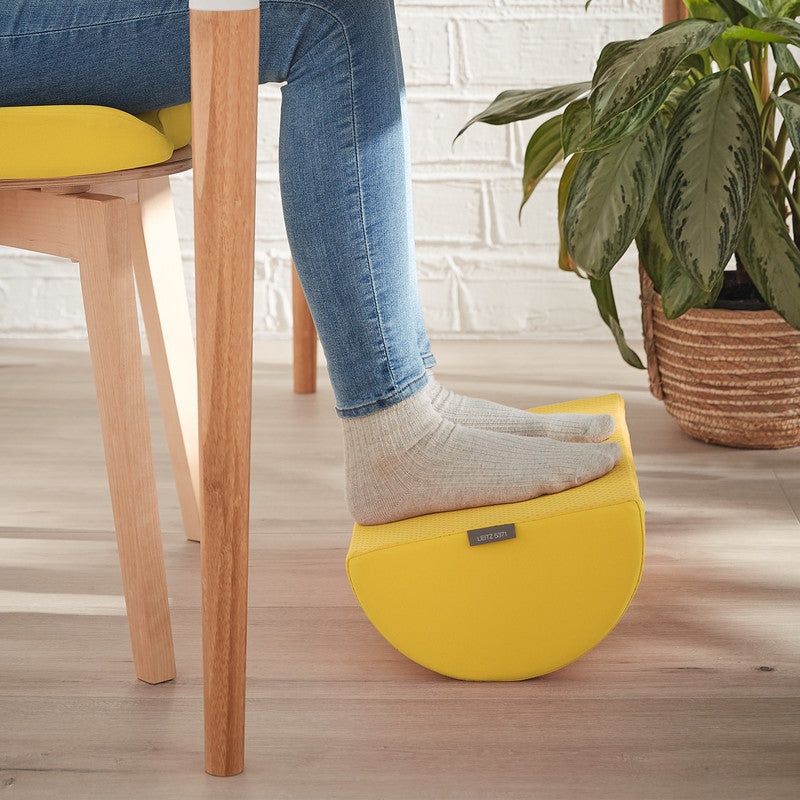 Leitz Fussstütze Ergo Cosy – 26 × 40,5 × 14 cm, warmes Gelb
