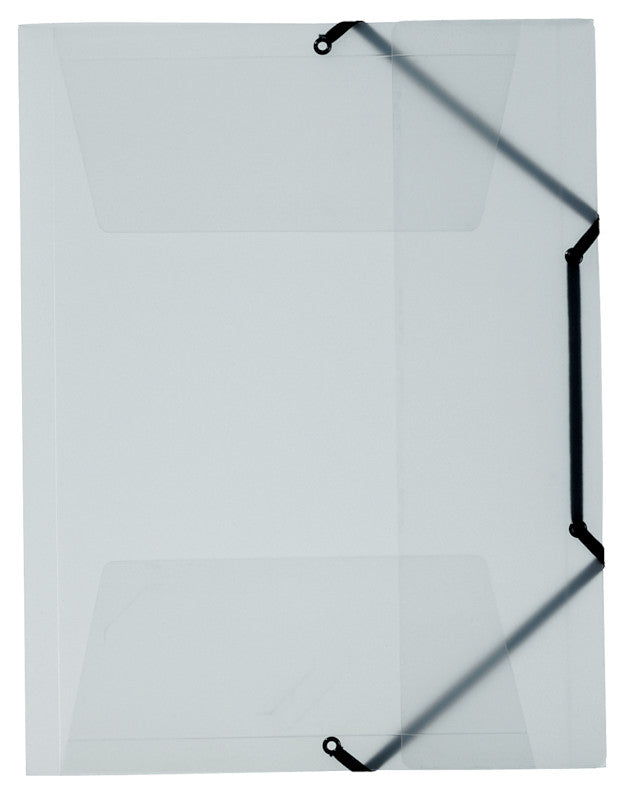 Kolma Sammelmappe für A4, Kunststoff, transparent, mit Gummizug