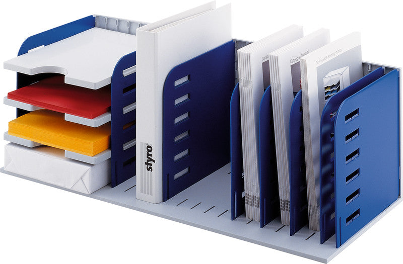 Styro Dokumentenablage RAC – für Hängemappen 320 × 240 mm und 320 × 260 mm – 723 × 304 × 248 mm