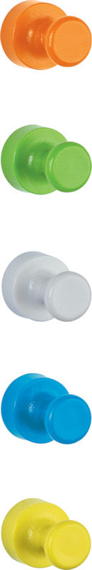 MAUL Kegelmagnet – sortiert – Ø 12 mm, H 16 mm, 10 Stück, Kunststoff