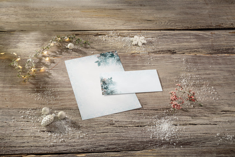 Sigel Motivpapier – A4, 90 g/m², Motiv Eucalyptus Magic – für Inkjet/Laser/Kopierer – FSC – 100 Blatt