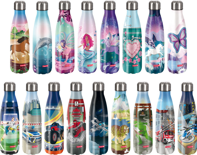 Step by Step Trinkflasche XANADOO – Für kohlensäurehaltige Getränke, 5 dl, doppelwandig, Edelstahl, auslaufsicher