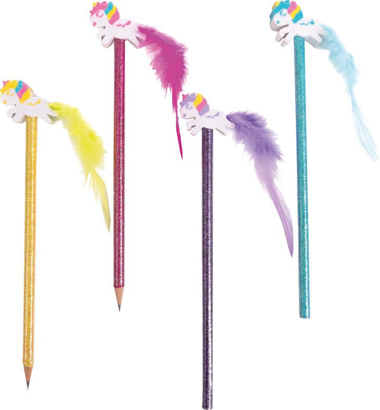 Trendhaus Einhorn Dreamland Bleistift, mit Radierer, HB, Mine Ø 2 mm, farbig sortiert