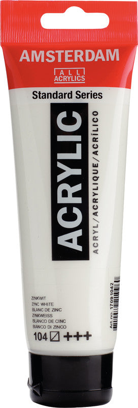Royal Talens Amsterdam – Acryl Standard – Acrylfarbe – Zinkweiss, 120 ml