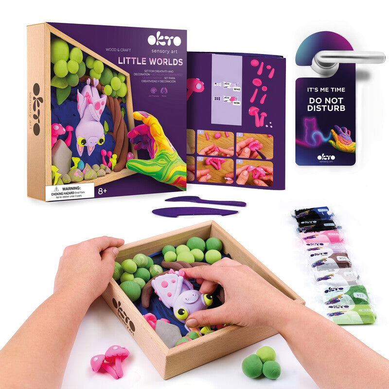 Okto Sensory Art – Modelliermasse-Set Little Worlds – ab 8 Jahren – 210 × 210 mm