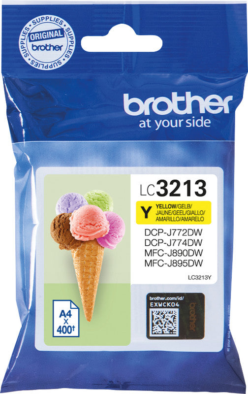 Brother Tintenpatrone, Gelb, 400 Seiten – für Inkjetdrucker/Multifunktionsgeräte