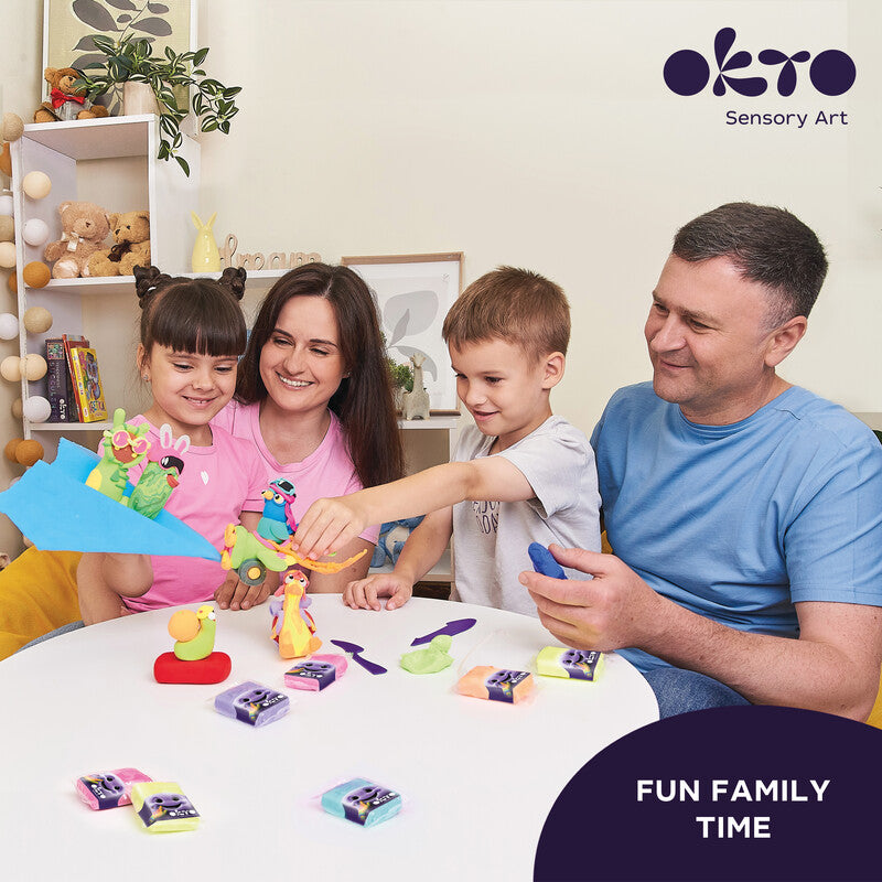 Okto Sensory Art – Modelliermasse-Set – ab 5 Jahren – 24 Farben