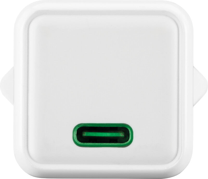 Hama 00201981 USB-Ladegerät 25 W – USB-C×1 – PD 3.0, QC 3.0, EU-Stecker (Typ C) – Weiss
