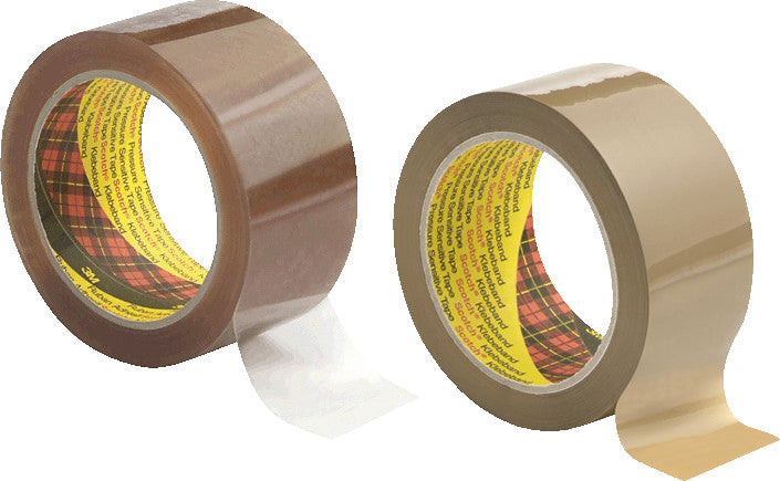 Scotch Verpackungsband PP 3707 – permanent, glatt, Kunststoff, 38 mm × 66 m, transparent, Kern Ø 75 mm