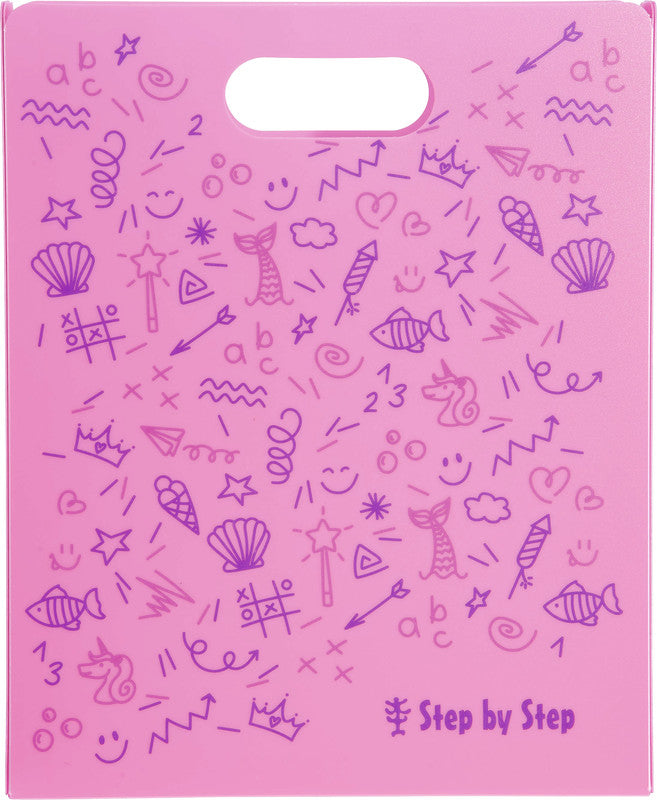 Step by Step Sammelmappe für A4, Kunststoff, pink