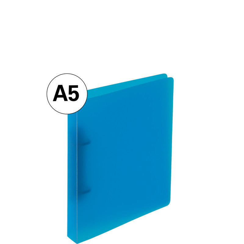 Kolma Ringbuch Easy – A5 Hoch – 2-Ring Bügelmechanik, Ø 16 mm, Rücken 30 mm – Blau, Recyclingfähig
