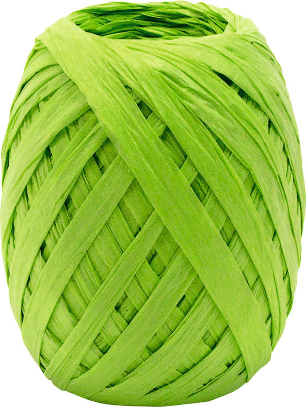 Goldina Bast Raffia – apfelgrün – 7 mm × 30 m