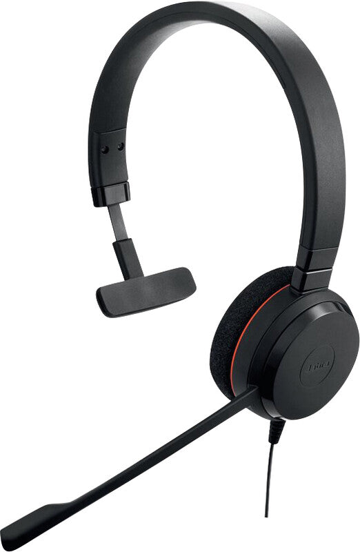 Jabra Evolve 20 – Mono Headset – USB‑A, Rauschunterdrückung, Stummschalter, 1,2 m Kabel – Schwarz