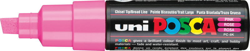 Uni-Ball Non-Permanent-Marker – Keilspitze 8 mm – Pink