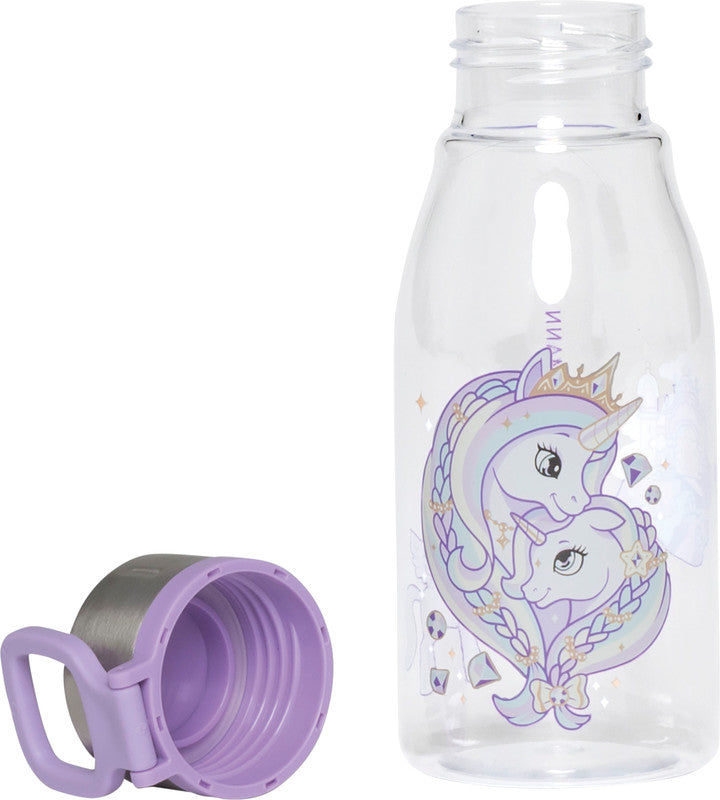 Beckmann Trinkflasche Classic – 4 dl – Kunststoff, Schraubverschluss – Unicorn Princess Purple