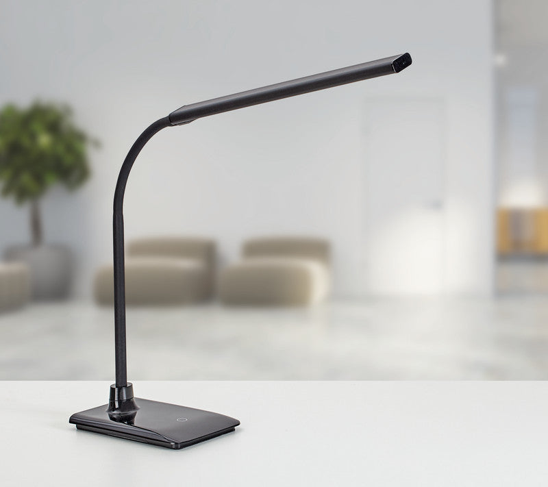 MAUL LED Tischleuchte Pirro – Dimmbar – 3000 K – 726 lm 7 W – Schwarz