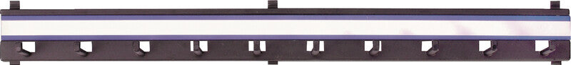 Rieffel Hakenleiste, 10 Haken, verstellbar, Kunststoff, blau – 300 × 300 mm – für KyStor Schlüsselkasten