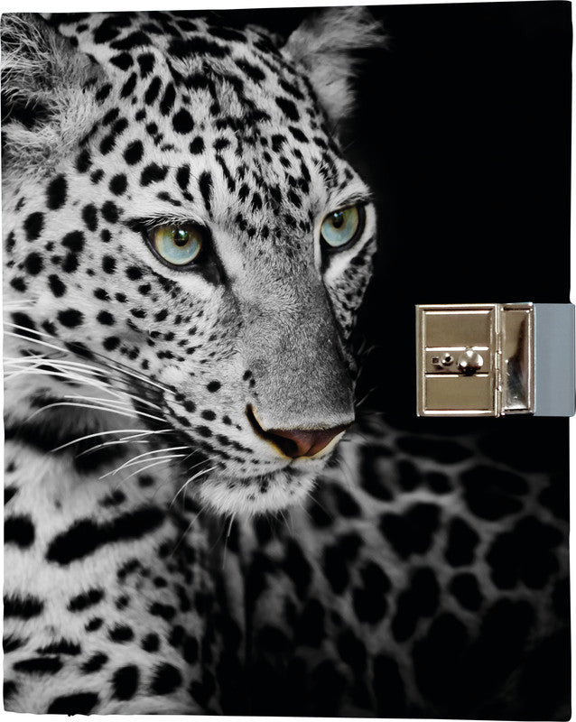 Eibert Leopard Tagebuch – 160 × 190 mm – 128 Seiten – mit Schloss, gebunden, mehrfarbig
