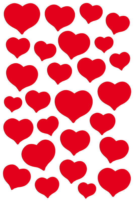 HERMA Schmucketiketten, Magic Love Klassiker – 84 × 120 mm – sortiert – 1 Blatt