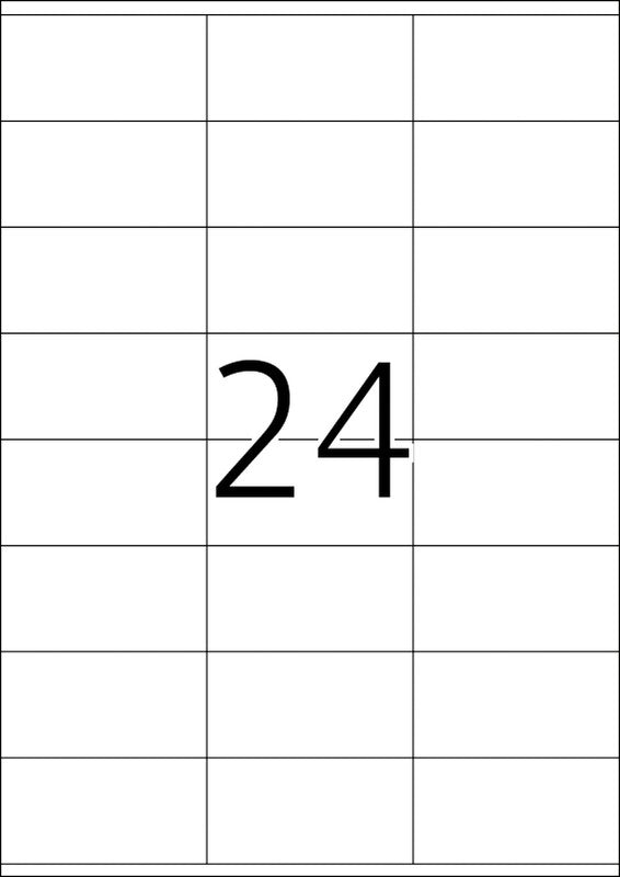HERMA Druckeretiketten, 70 mm × 36 mm, weiss, permanent, 2400 Etiketten (100 Blatt)