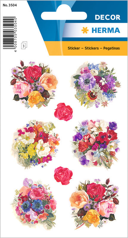 HERMA Schmucketiketten Decor – 84 × 120 mm – mehrfarbig – 24 Stk.