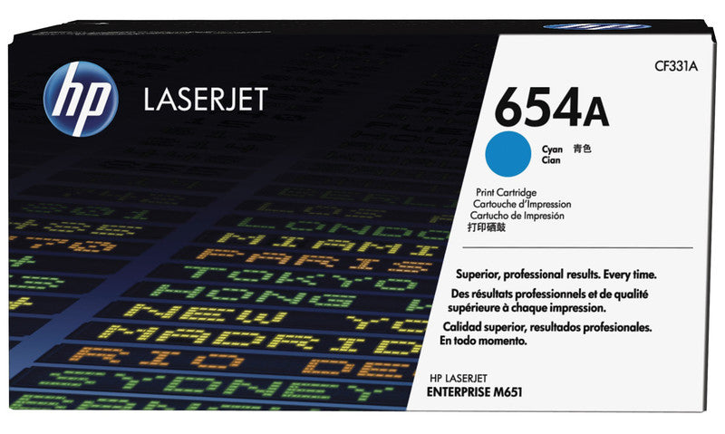 HP Toner 654A – cyan, 15000 Seiten