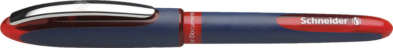Schneider Schreibgeräte Schneider One Business – Tintenroller, dokumentenecht, mit Kappe, 0,6 mm, Rot