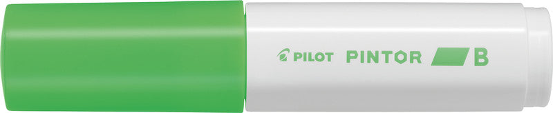 Pilot Pigment-Marker Pintor – Keilspitze 8 mm – Neongrün – Für dunkle Oberflächen geeignet