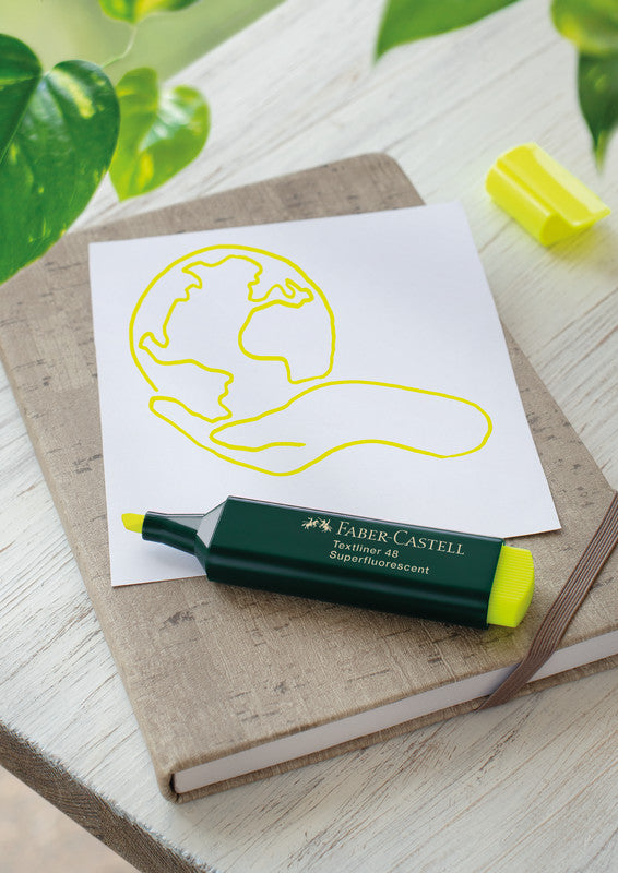Faber-Castell Textmarker Gelb – Keilspitze, 1–5 mm, nachfüllbar
