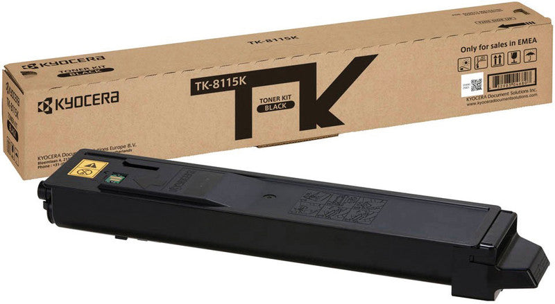 Kyocera – Toner TK-8115K – schwarz, 12000 Seiten – für Color-Laserdrucker/Multifunktionsgeräte