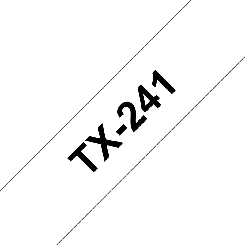 Brother Schriftband – 18 mm × 15 m, weiss, schwarz