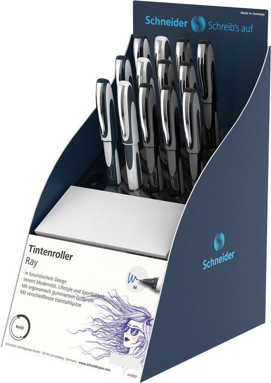 Schneider AG Schneider Ray – Tintenroller, mit Kappe, 0,5 mm, Blau