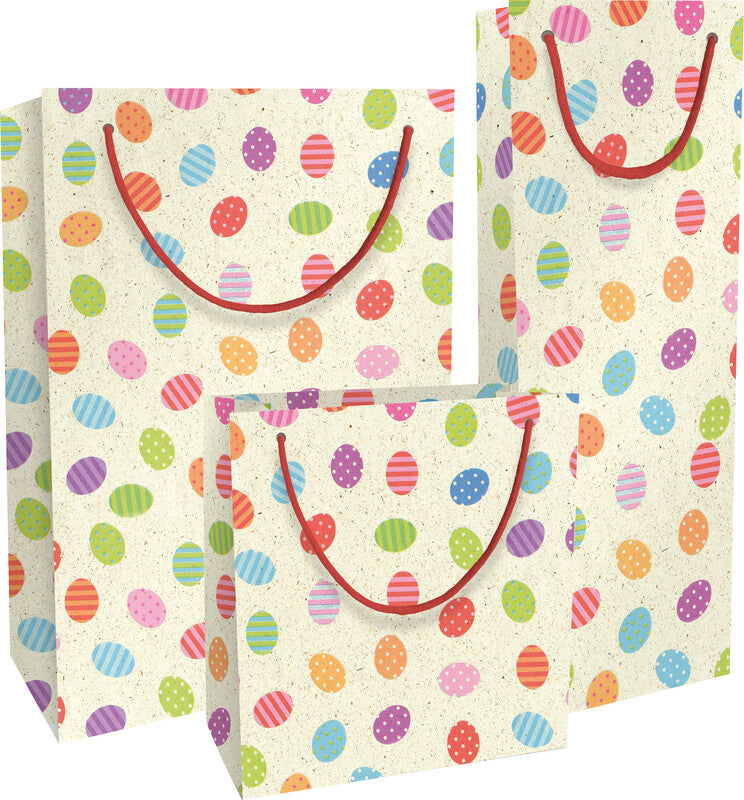 Braun + company Tragetasche – Ostereier – mit Baumwollkordel, gefüttert – 120 × 360 × 100 mm