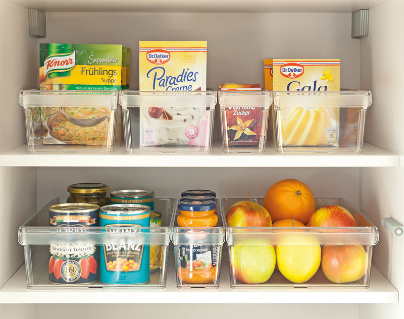 Rotho Kühlschrank-Organizer Loft – 3,1 l – Henkel, spülmaschinenfest – Kunststoff – transparent