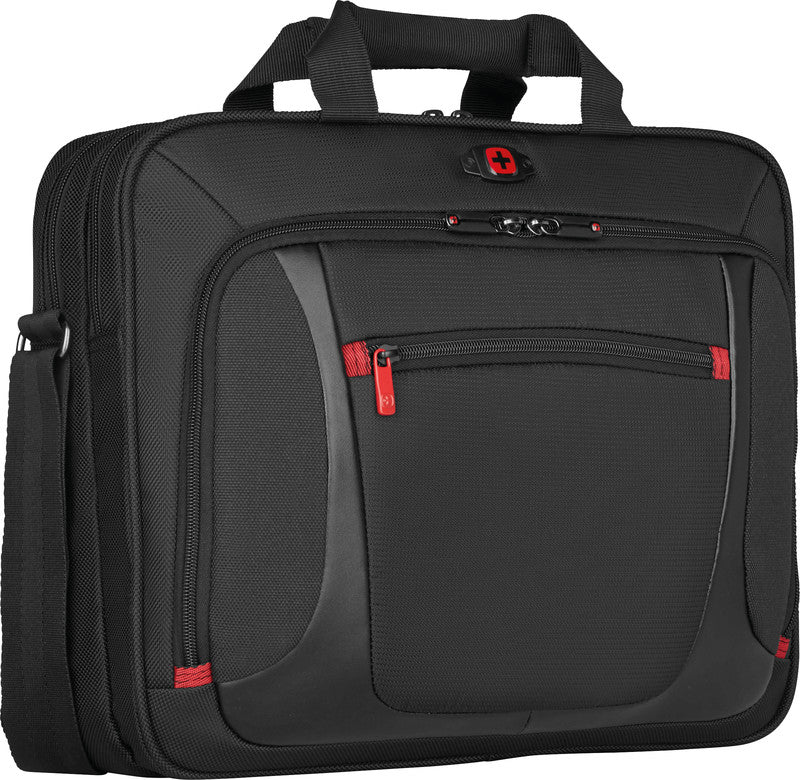 Wenger/SwissGear Wenger Sensor Notebook-Tasche – 9 l, wasserabweisend, Aufsteckfunktion, Polyester, schwarz