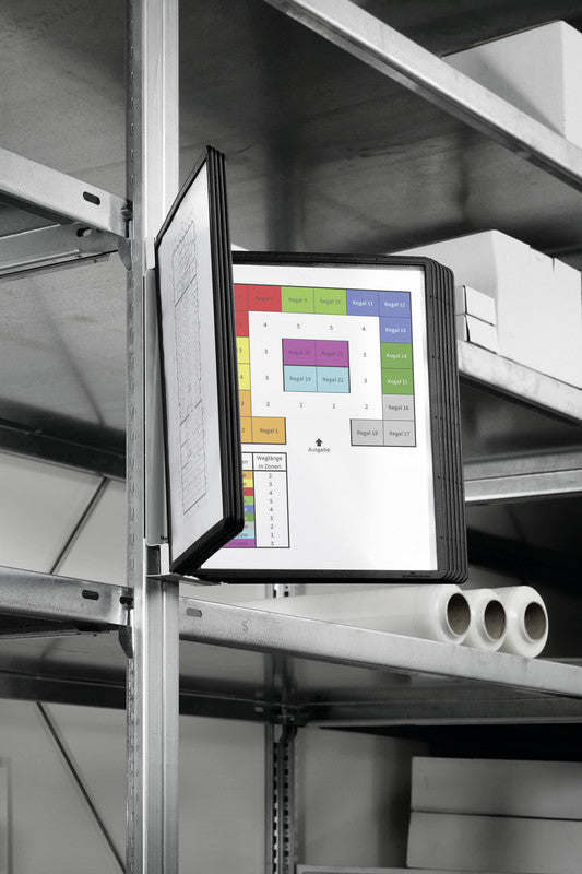 Durable Sichttafelsystem Vario Magnetic Wall – 265 × 330 mm, transparent, magnetisch, für A4