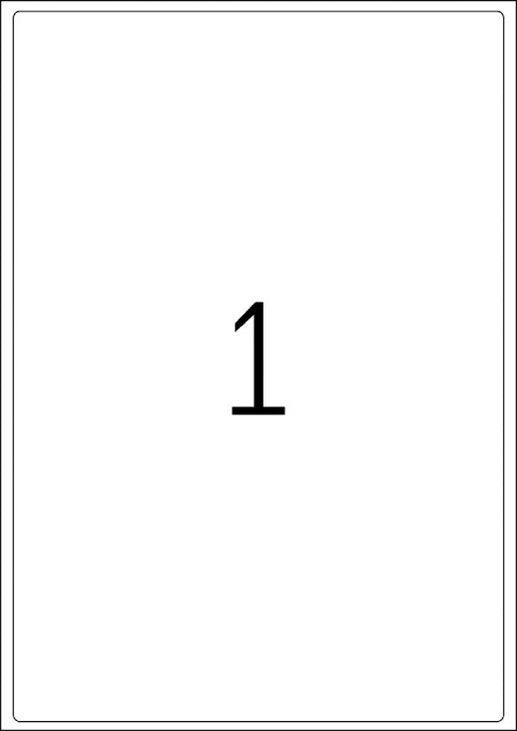 HERMA Adressetiketten, 200 mm × 289 mm, weiss, Papier, permanent, 100 Blatt