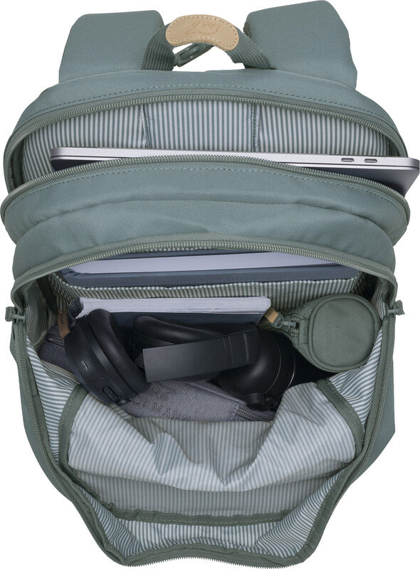 Beckmann Urban Rucksack – Petrol – 30 l – 30,0 cm × 48,0 cm × 22,0 cm – Recycelte Materialien