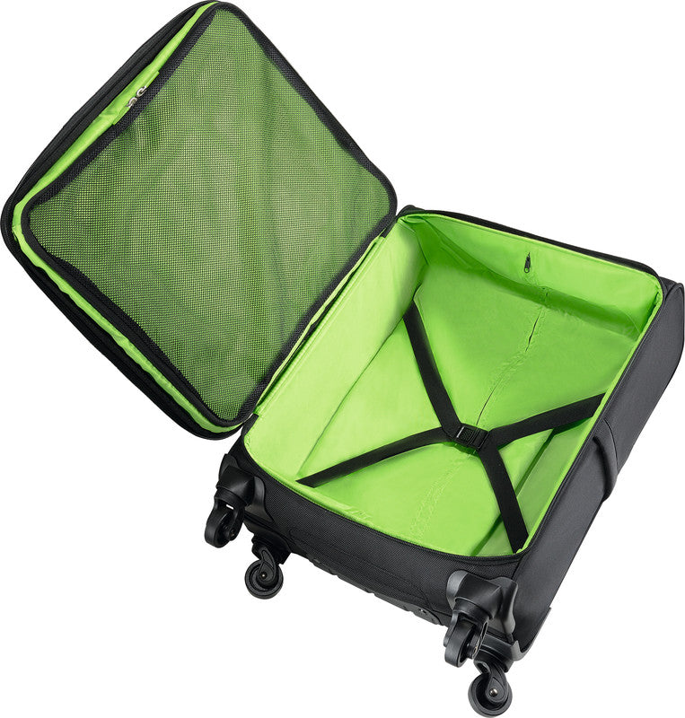 Leitz Trolley Handgepäck – 32 l, für Notebooks bis 15,6", Weichschale, 4 Rollen, schwarz, 38 × 55 × 22,5 cm