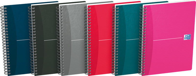Elba Collegeblock A5, kariert, Spiralbindung, Karton, 90 Blatt – sortiert, für SCRIBZEE App